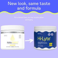Hi-Lyte K1000 Lemonade scoop measuring one serving for precise hydration.