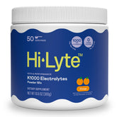 Hi-Lyte K1000 orange powder pour supporting hydration during workouts