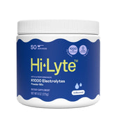 Hi-Lyte K1000 powder scoop shows precise dosing for keto hydration.
