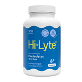 Hi-Lyte unflavored electrolyte capsules bottle front for daily hydration support.