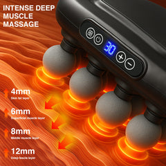 HIADGUNNR massage heads close-up show versatile targeting options