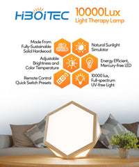 HIBOITEC lamp with five brightness levels lets you tailor illumination.