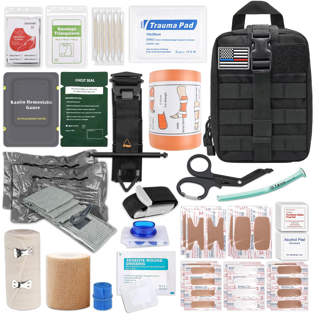 HidroPony IFAK Trauma Kit with Molle Bag for quick outdoor access