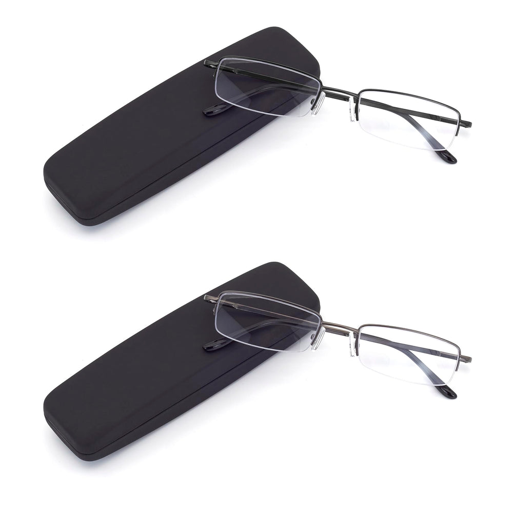 HIGHLIKE blue light blocking reading glasses with a protective hard case