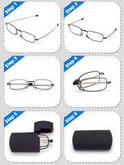 HIGHLIKE pocket-wallet purse compact reading glasses for easy carry.