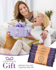 Hihealer lavender aromatherapy eye mask closeup promotes calm and scent.