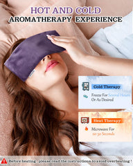 Hihealer moist-heat therapy for migraine or sinus relief during rest