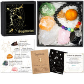Hihealer zodiac gift set Sagittarius crystals balance energy