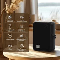 Hijoc diffuser Bluetooth control panel enables easy app or manual tweaks