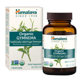Himalaya Gymnema Sylvestre bottle with caplets, 700 mg formula for holistic glucose support.