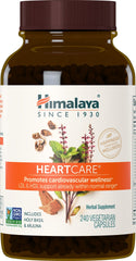 Himalaya HeartCare bottle front signals cardiovascular support for daily wellness.