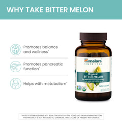 Himalaya Organic Bitter Melon label emphasizes USDA Organic certification