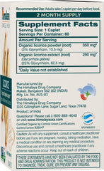 Himalaya Organic Licorice capsules closeup highlights convenient daily intake.