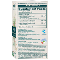 Himalaya Organic Shatavari capsules ready for everyday use.
