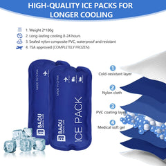 HIMDUZE TSA-approved ice pack supports smooth airport screening