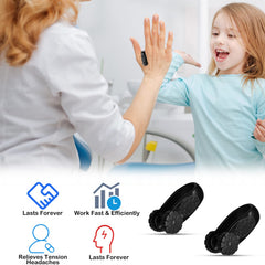 HINGTAI acupressure clip targets LI4 point for potential headache-mind tension relief.