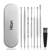 Hion kit de limpieza de cerumen con 8 piezas, para uso diario seguro.