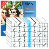 Hion wound dressing pack shot showing 50 pre-cut sheets for versatile coverage