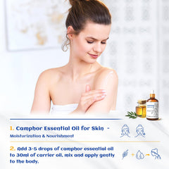 HIQILI camphor oil pour bottle for easy DIY blends.