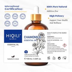 HIQILI Chamomile Oil skincare use to enhance radiance.