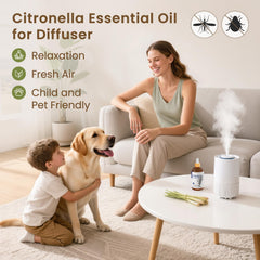 Close-up of HIQILI citronella oil label highlighting purity