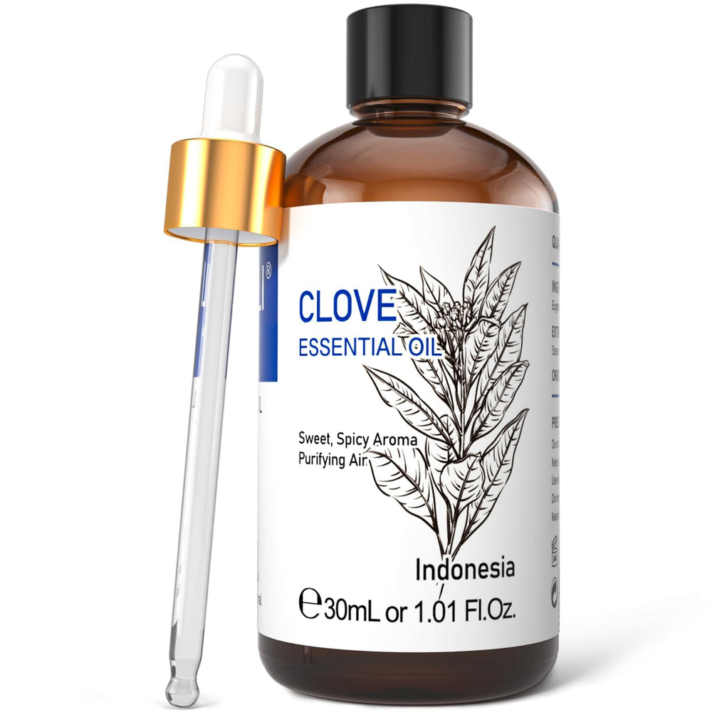 HIQILI clove oil bottle pour showcases pure aroma for daily use