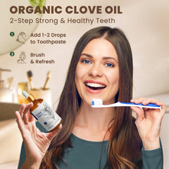 Rinse with HIQILI clove oil diluted in water for fresh breath
