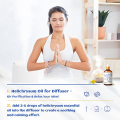 HIQILI Difusor con Helichrysum para ambiente relajante
