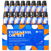 HIQILI essential oils set packaging displayed for gifting and home use.