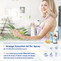 HIQILI etiqueta de aceite de naranja, información clara y segura