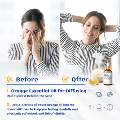 HIQILI frasco de vidrio de naranja 30 ml para uso puro