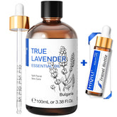 HIQILI lavender oil bottle for aromatherapy diffusion and relaxation.