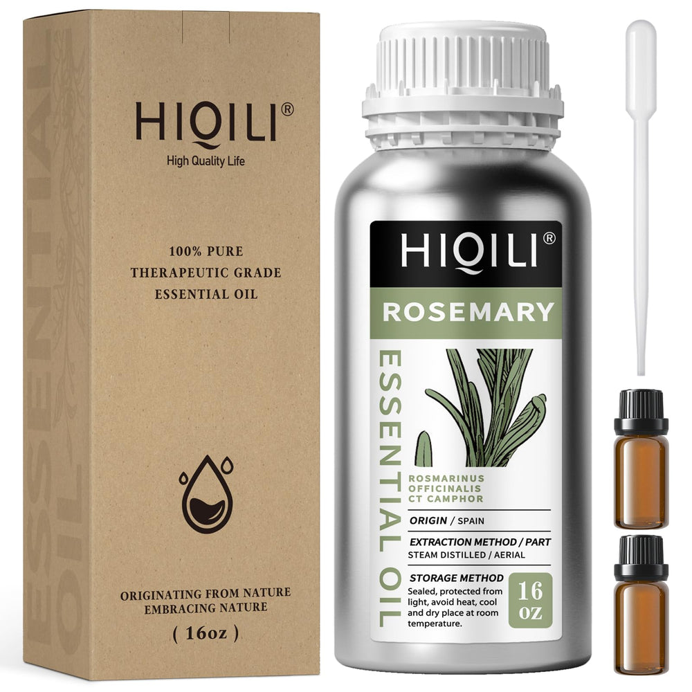 HIQILI Rosemary Oil bottle with refreshing scent for daily hair care