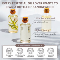 HIQILI sandalwood essential oil added to candles for lasting scent