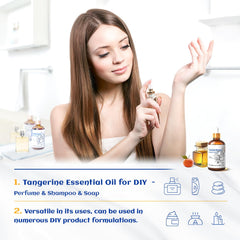 HIQILI Tangerine Essential Oil in lotion bottle for enriched body care