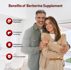 HiWell Berberine 4-in-1 blend with cinnamon and alpha-lipoic acid shown on label