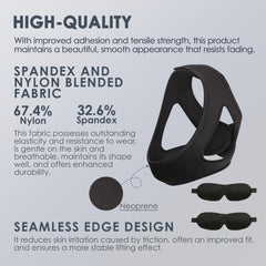 Hlonns Airflow Jaw Strap soft-elastic material feels gentle on skin.