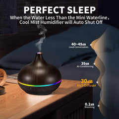 HLS diffuser set with top 10 pure essential oils for immediate aroma