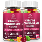 HMone Creatine Monohydrate Gummies in blueberry flavor bottle for convenient workout support