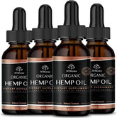 HMone Hemp Oil bottle showing CO2 extraction purity for daily balance.