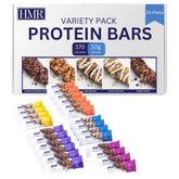 HMR Bar Variety Pack front view showing 24 bars with 10g protein each for energy