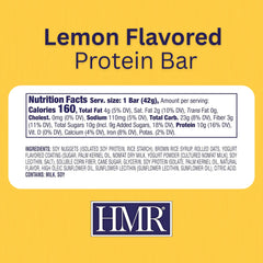 HMR Lemon Bar close-up with yogurt icing highlighting tasty protein boost