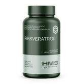 HMS Nutrition Resveratrol 1400mg bottle capsules for daily antioxidant support.