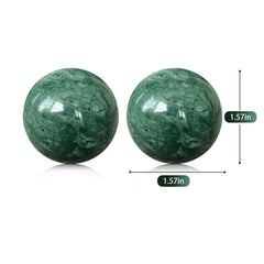 Hmsddan Baoding balls close-up marble texture for smooth hand exercises