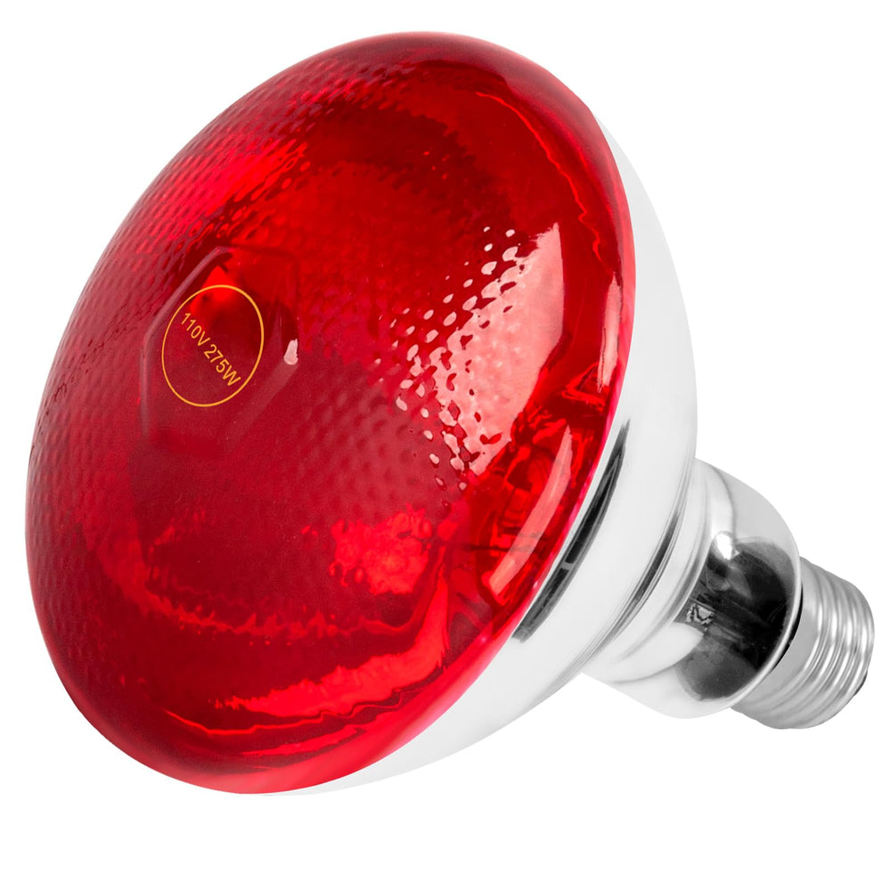 Hoakya 275W infrared light bulb front view for warmth and comfort use