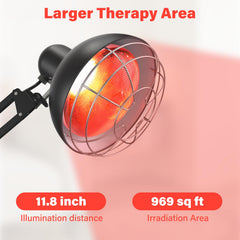 Hoakya near-red light therapy lamp timer control ensures planned sessions.