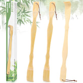 HOFASON bamboo back scratcher with a 16.5-inch handle reaches difficult spots.