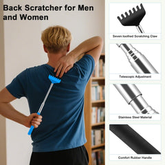 Rascador de espalda multicolor HOFASON, 6 unidades para uso diario