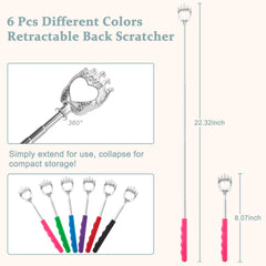 HOFASON retractable back scratcher extended from 8.4 to 23 inches for flexible reach.