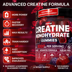 Hofnie creatine monohydrate gummies serving dish to illustrate portion control and consistent dosing.